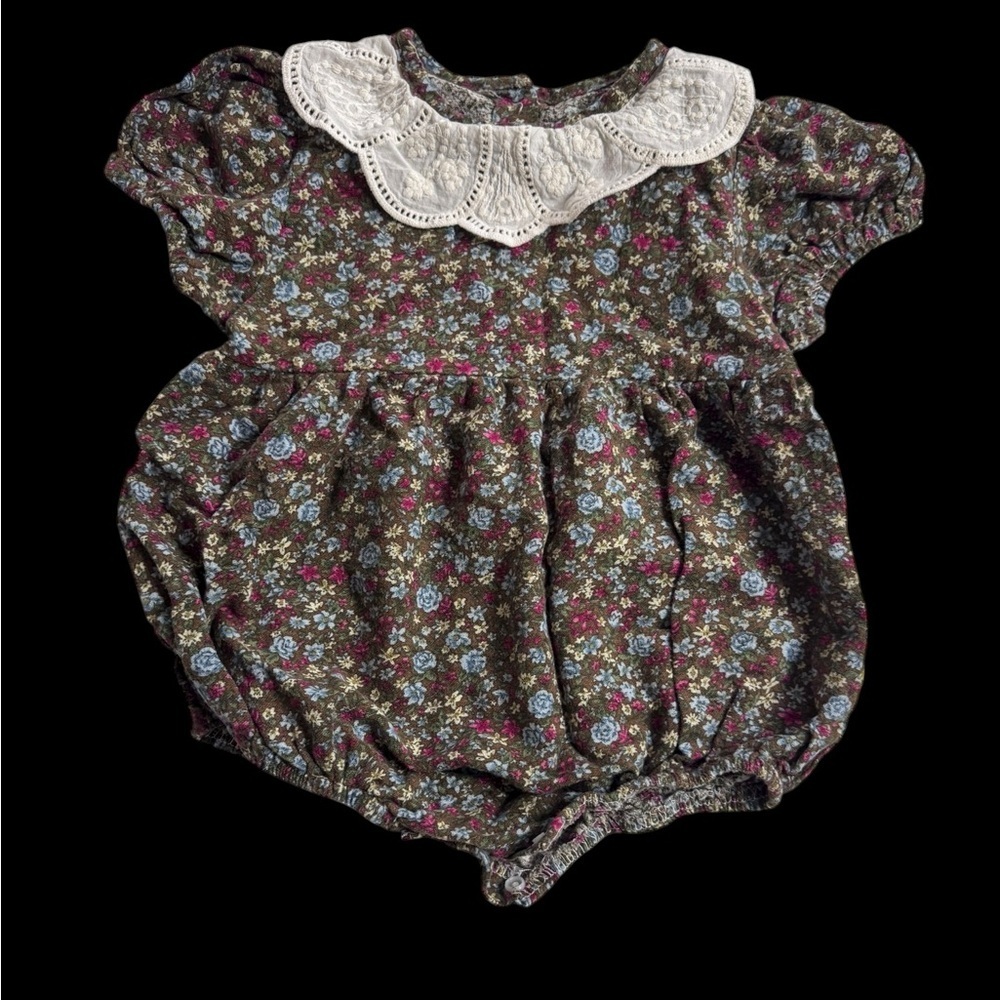 Brown floral Bubble sz 100 k 246